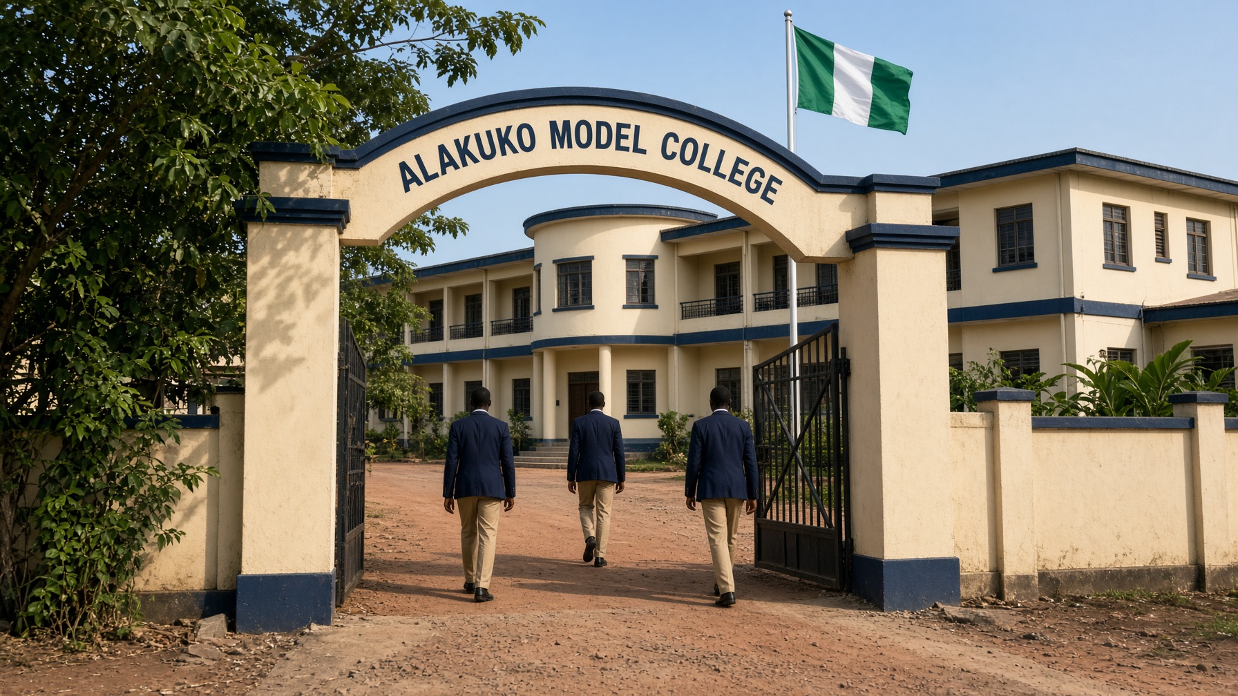 Front gate of Alakuko-Irorun Model College, Kwara