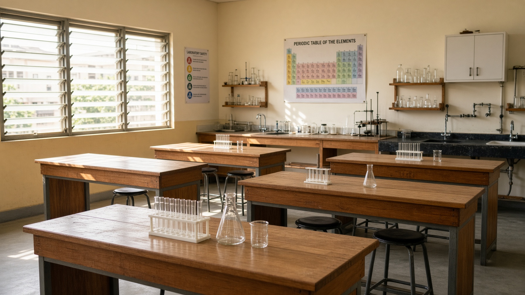 New lab benches